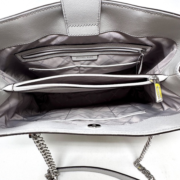 Michael Kors Ellis Shoulder Tote in Aluminum NWOT - Picture 12 of 13
